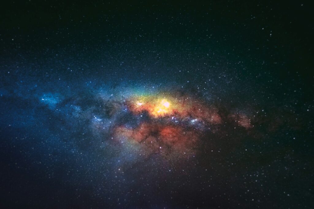 Astronomical galaxy star field